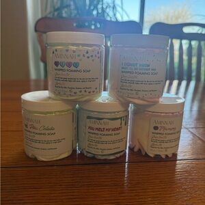Aminnah Whipped Foaming Soap - Assorted Pastel Scents (Pink, Blue, Green, Cream)